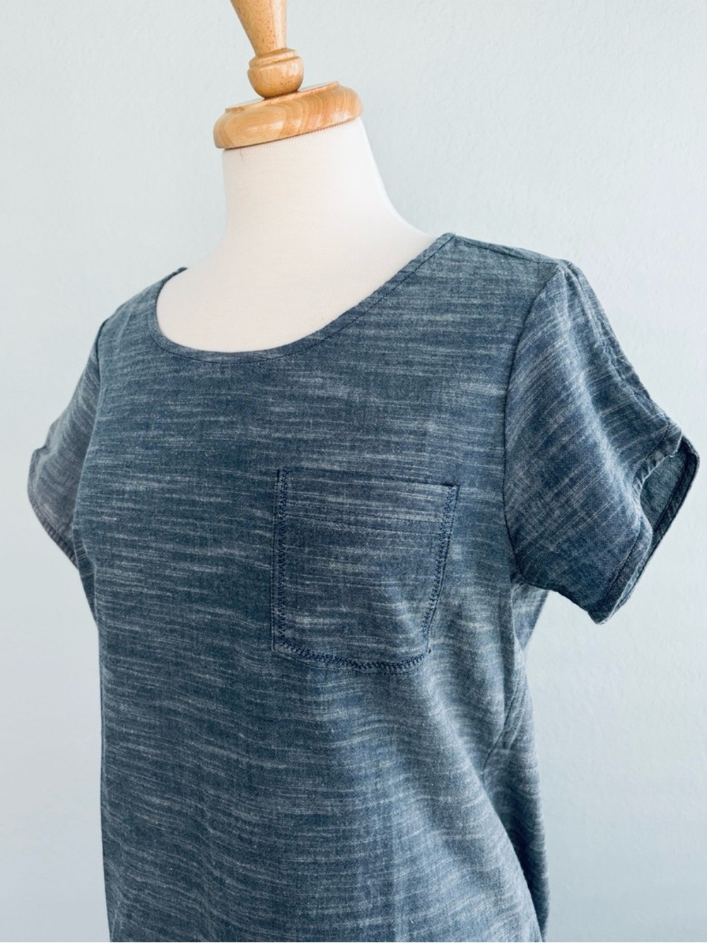 Pact Organic Cotton Chambray Shift Dress - Picture 7 of 15
